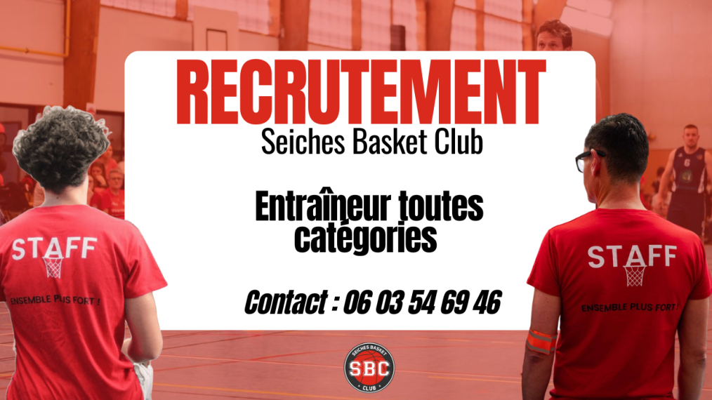 📣 RECRUTEMENT ENTRAINEURS – SAISON PROCHAINE 📣
