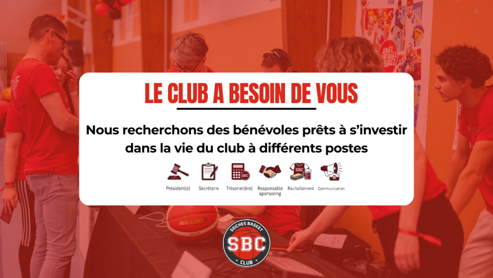 📣LE CLUB RECRUTE - Appel aux bénévoles - 📣 𝐍𝐨𝐭𝐫𝐞 𝐜𝐥𝐮𝐛 𝐚 𝐛𝐞𝐬𝐨𝐢𝐧 𝐝𝐞 𝐯𝐨𝐮𝐬 !